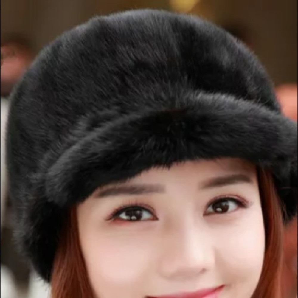 Mink baseball hat